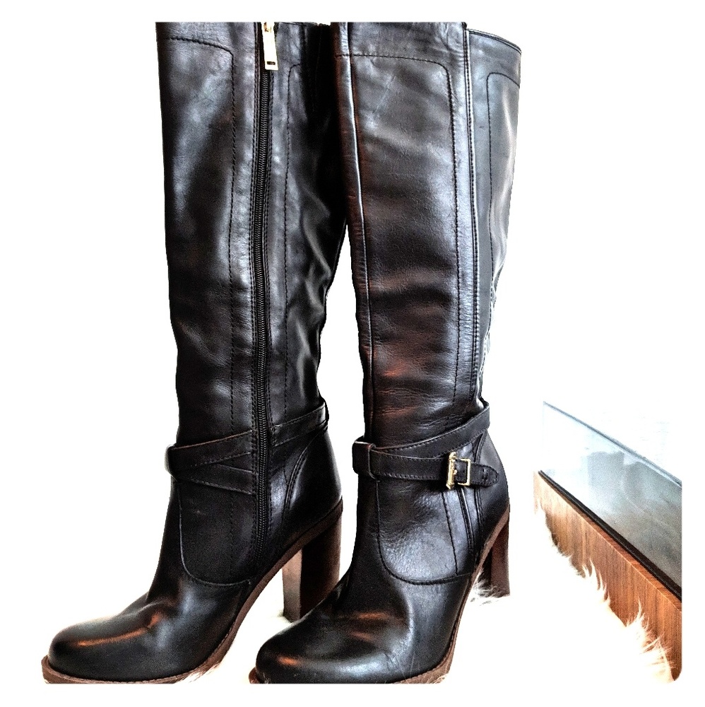 Tommy Hilfiger Knee High Leather Boots